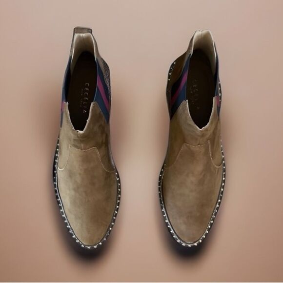 Cecelia New York Gemma Suede Boots in Brown - Picture 2 of 14